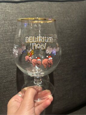 Delirium Noel Christmas Beer Glass 33cl